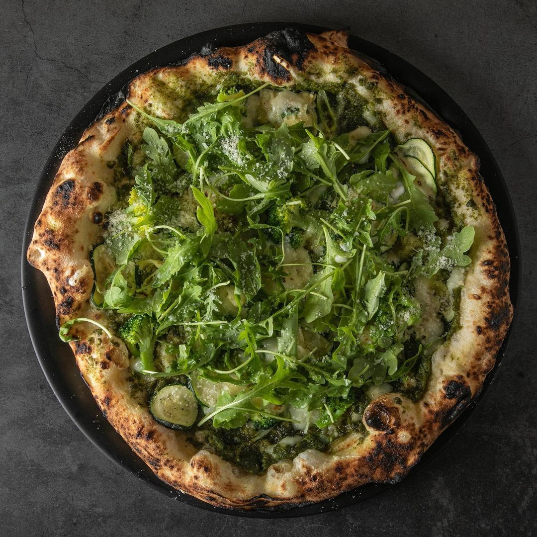 vegan pesto pizza